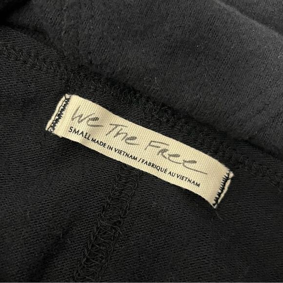 NWT We The Free Cozy Time Funnel Neck Women’s Pullover Sweatshirt Black Size S - Picture 4 of 6